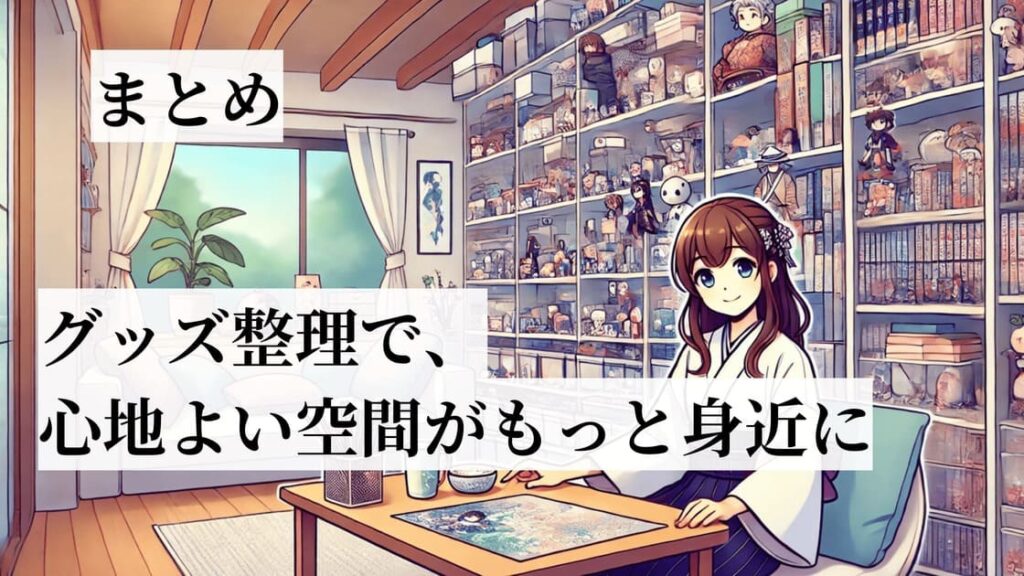 整理された部屋で女性がくつろいでいる